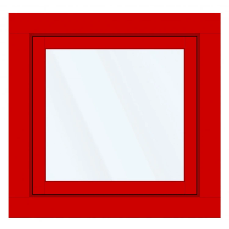 Okno PCV z nakładką Aluskin 980 x 990