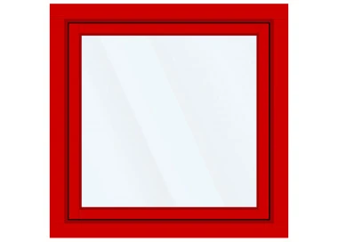 Okno PCV z nakładką Aluskin 1200 x 1200