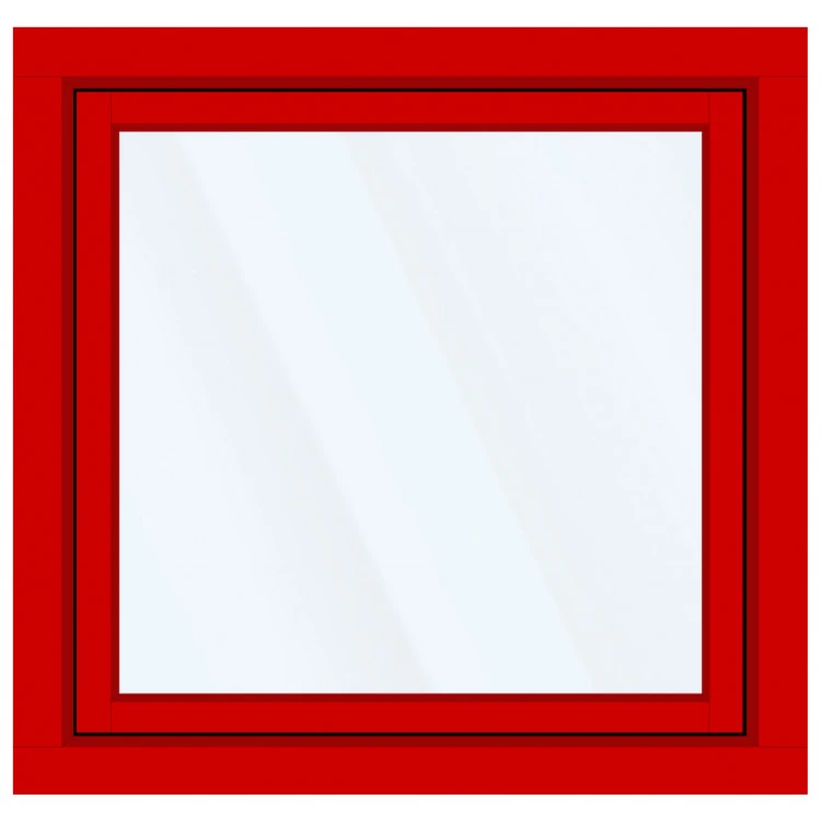 Okno PCV z nakładką Aluskin 1220 x 1205