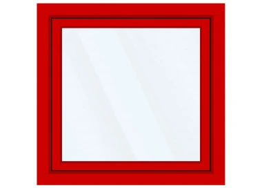 Okno PCV z nakładką Aluskin 1220 x 1205