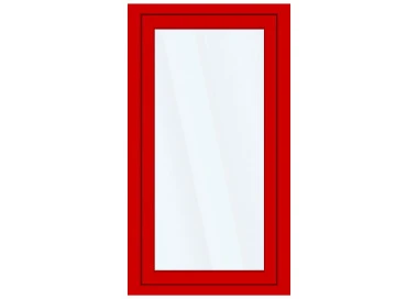 Okno PCV z nakładką Aluskin 1080 x 2100