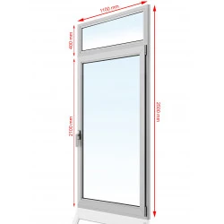 Drzwi balkonowe PCV 1100 x 2500