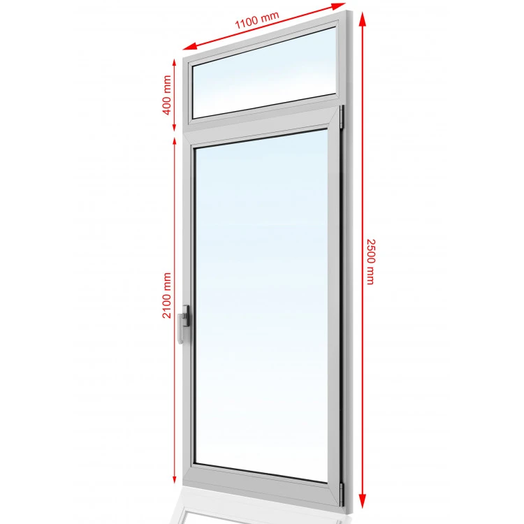 Drzwi balkonowe PCV 1100 x 2500