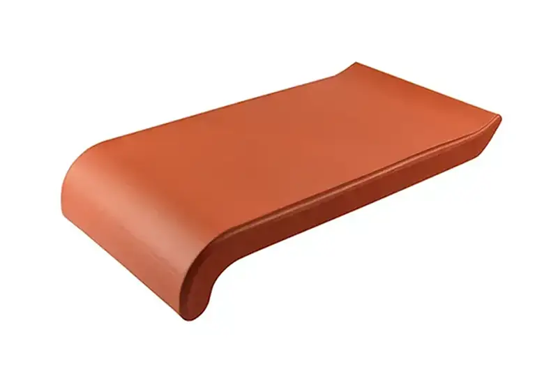Wizualizacja parapetu zewętrznego ceramicznego w kolorze ceglstym