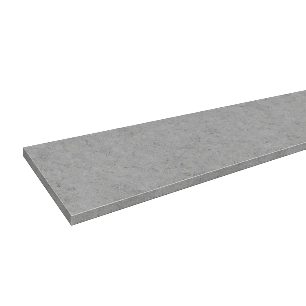 Parapet wewnętrzny z aglomarmuru w kolorze Grigio Londra - widok produktu z danymi technicznymi.